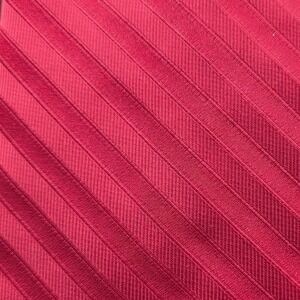 Perry Ellis Portfolio $60 Burgundy Red Diagonal Stripe Silk Blend Necktie